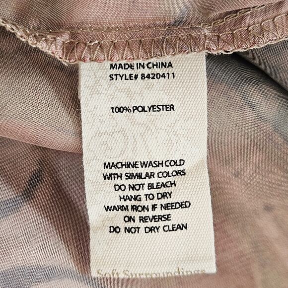 Soft Surroundings Boho Maxi Shirt Dress Duster Button Front Western Country PS - Picture 12 of 15